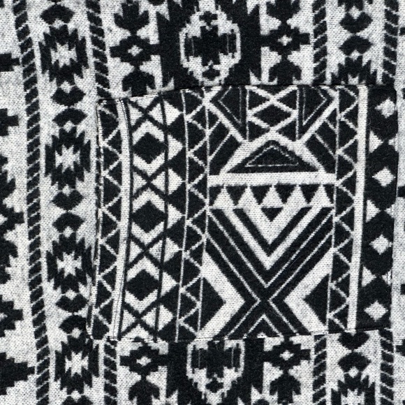 TRF by Zara Ruana Oversized Boho Southwestern Style Open Cloak Shawl Wrap Size M - Picture 5 of 12